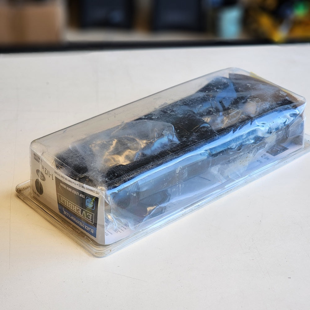 Trip Lever 1-1/2 in. Black Poly Pipe Bath Waste and Overflow Drain in Oil Rubbed Bronze (WO-2-RB-TL) Trip Lever 1-1/2 in. Black Poly Pipe Bath Waste and Overflow Drain in Oil Rubbed Bronze (WO-2-RB-TL)